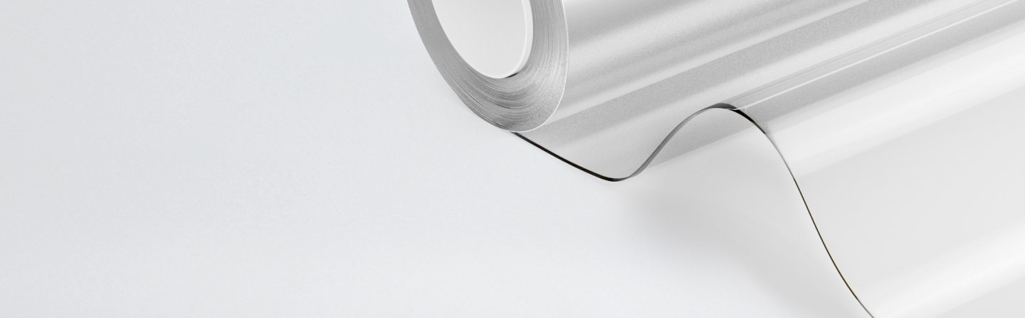 White film banner