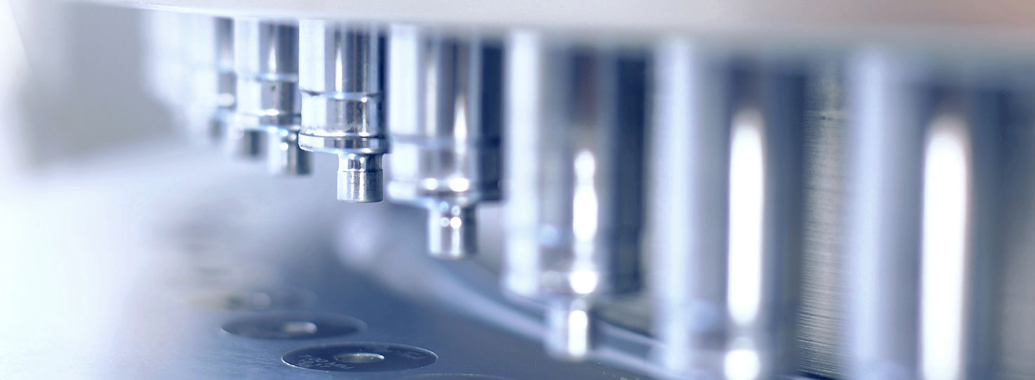 A close up of a Protab 700 tablet compression paramount turret